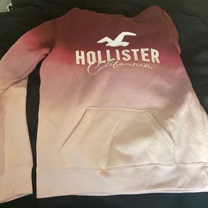 Ladies Hollister Hoodie Pink Ombré size M